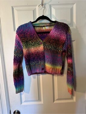 Kids Epic Threads Rainbow Knit Cardigan